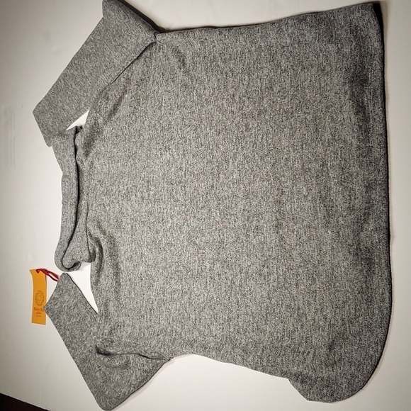 Ruby Rd. Petite Heather Gray Cowl Neck Sweater Size PM - Picture 8 of 13